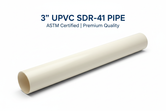 3" UPVC SDR-41 Pipe Product Banner