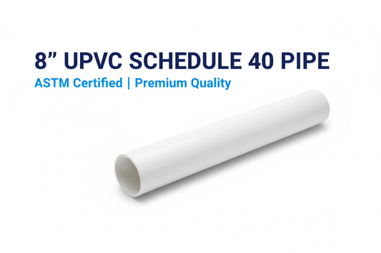 8" UPVC Schedule 40 Pipe Banner