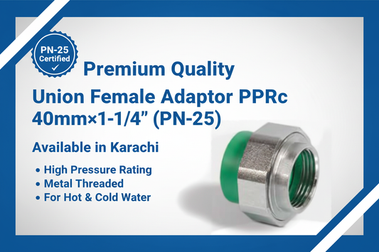 Union Female Adaptor PPRc 40mm×1-1/4" (PN-25) - Available in Karachi