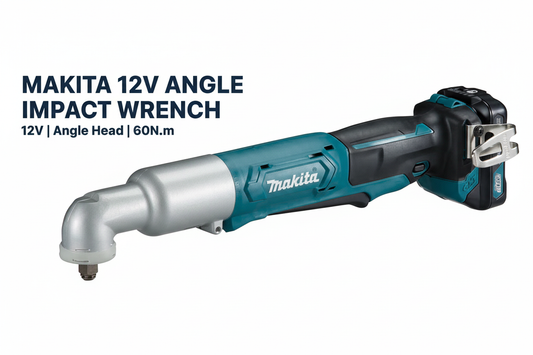 Makita 12V Angle Impact Wrench Hero Banner - Professional Product Display