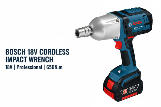 Bosch 18V Impact Wrench Hero Banner - Professional Product Display