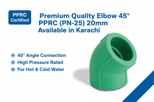 Elbow 45° PPRC PN-25 20mm Premium Quality Available in Karachi
