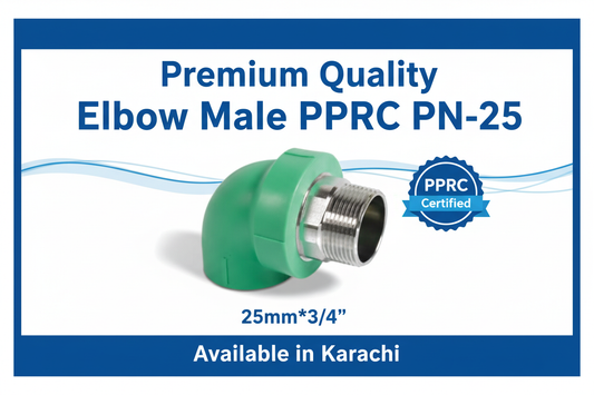 Elbow Male PPRC PN-25 25mm*3/4" Premium Quality Available in Karachi