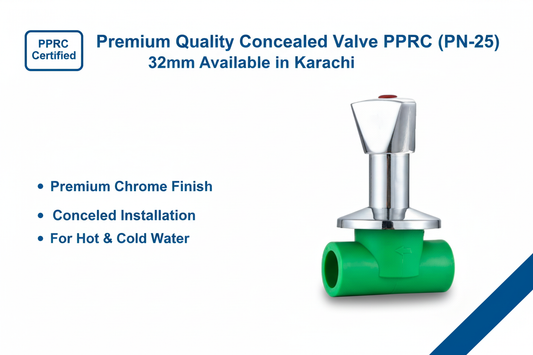 Concealed Valve PPRC PN-25 32mm Premium Quality Available in Karachi