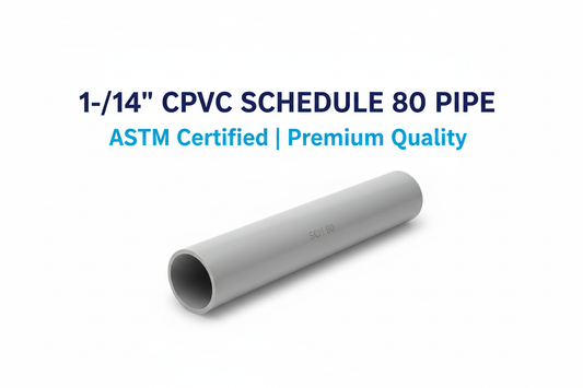 1-1/4 inch CPVC Schedule 80 Pipe