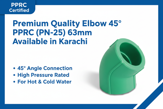Elbow 45° PPRC PN-25 63mm Premium Quality Available in Karachi