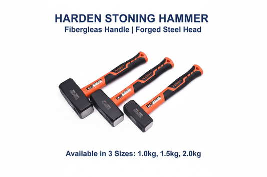 Harden Stoning Hammer with fiberglass handle - available in 1.0kg, 1.5kg, 2.0kg