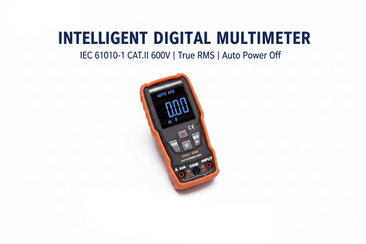 Harden Intelligent Digital Multimeter - IEC 61010-1 CAT.II 600V with True RMS and backlit LCD display