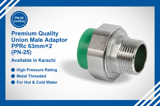 Union Male Adaptor PPRc 63mm×2" (PN-25) - Available in Karachi