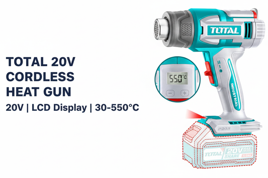 Total 20V Cordless Heat Gun Hero Banner - Professional Product Display