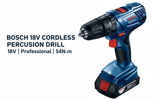 Bosch 18V Percussion Drill Hero Banner - Professional Product Display