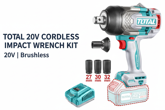 Total 20V Impact Wrench Hero Banner - Professional Product Display