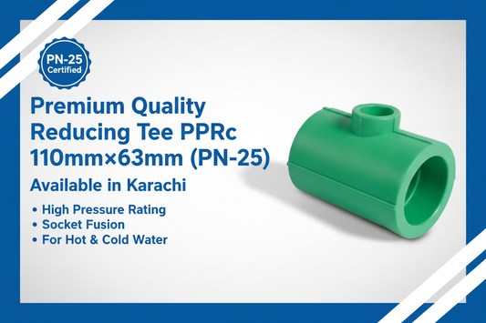Reducing Tee PPRc 110mm×63mm (PN-25) - Available in Karachi