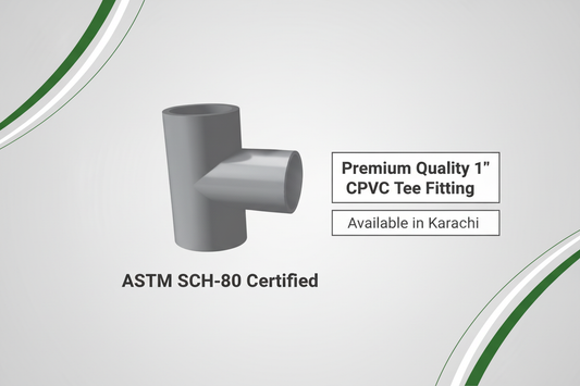 ASTM SCH-80 Certified - Premium Quality 1" CPVC Tee Available in Karachi