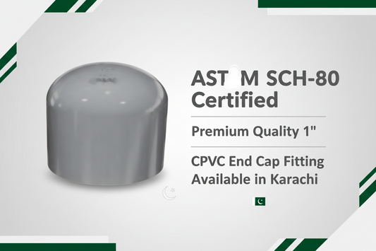 ASTM SCH-80 Certified - Premium Quality 1" CPVC End Cap Available in Karachi