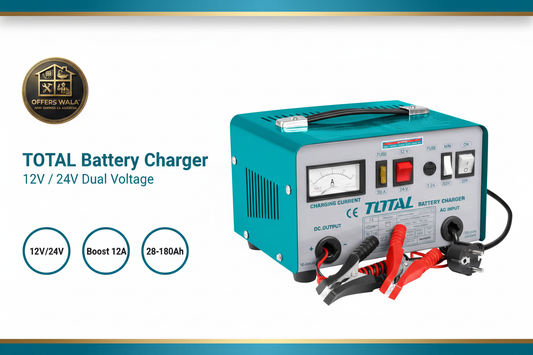 TOTAL Battery Charger 12V/24V Hero Banner - Offers Wala