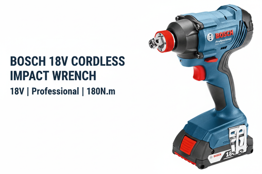 Bosch 18V Impact Wrench Hero Banner - Professional Product Display