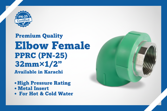 Elbow Female PPRC PN-25 32mm*1/2"
