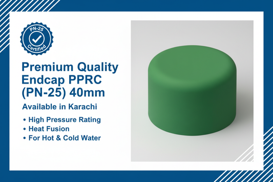 Premium PPRC Endcap 40mm PN-25 - Available in Karachi