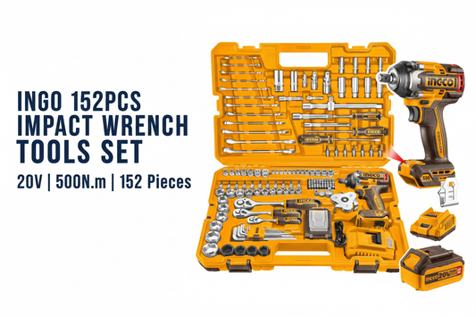 Ingco 152 Pcs Tools Set Hero Banner - Professional Product Display