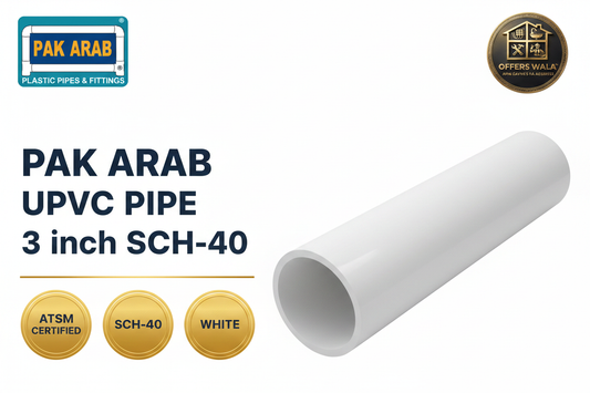 Pak Arab UPVC Pipe 3 inch SCH-40 White Hero Banner