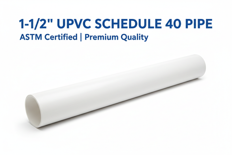 1-1/2" UPVC Schedule 40 Pipe Banner