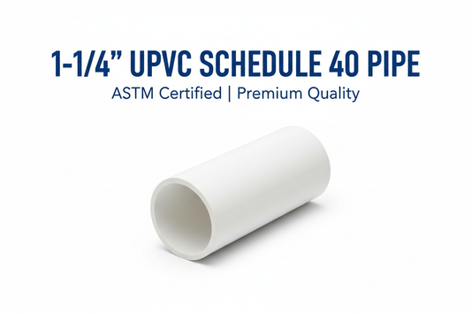 1-1/4" UPVC Schedule 40 Pipe Banner