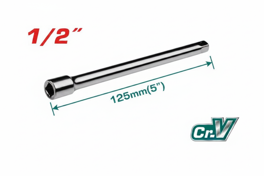 1/2" Extension Bar 5" 127mm Chrome Plated