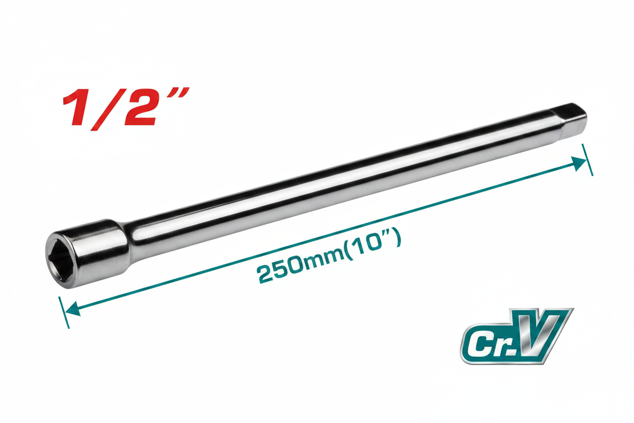 1/2 Inch Extension Bar 10 Inch 254mm Chrome Plated Hand Tool – Buy Socket Accessories in Karachi | Offers Wala