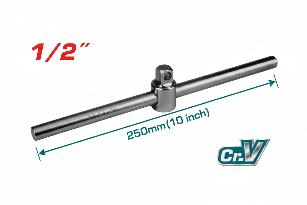 1/2" DR. Sliding T-Bar THTSTB12106 Chrome-Plated 50BV30 Steel Hand Tool – Buy Online in Karachi