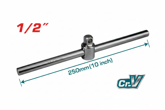 1/2" DR. Sliding T-Bar THTSTB12106 Chrome-Plated 50BV30 Steel Hand Tool – Buy Online in Karachi