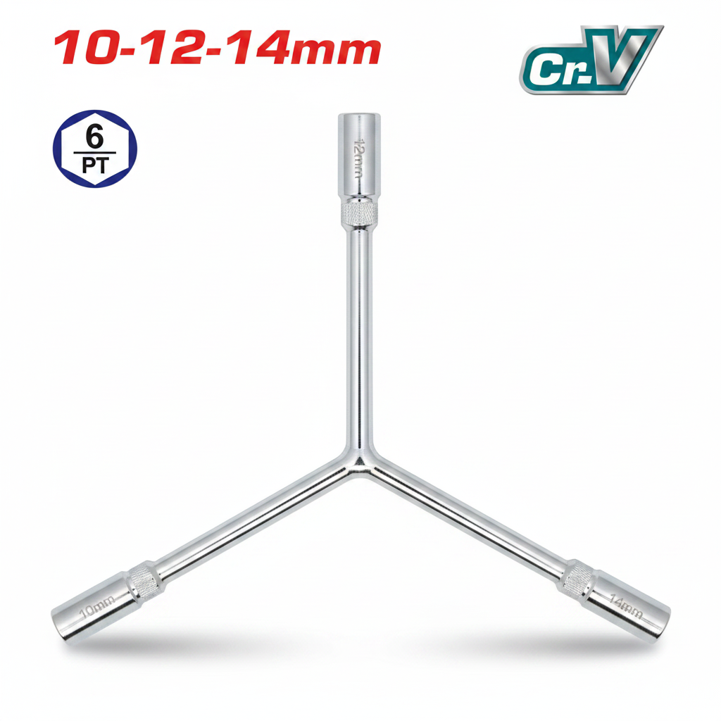 Y-Type Socket Wrench 10-12-14MM CR-V Steel Hand Tool – Buy Online in Karachi | Offers Wala