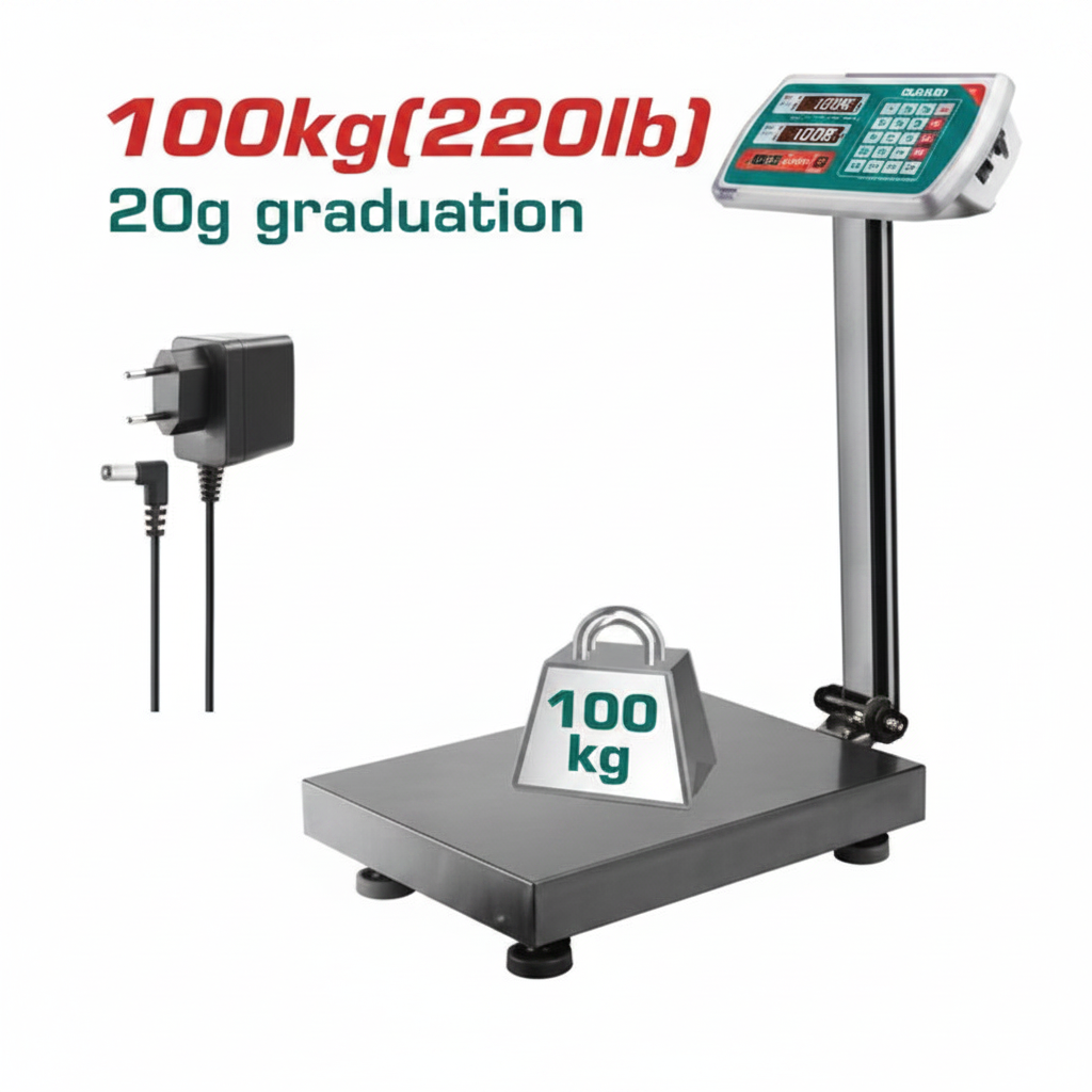 TESA31001 Electronic Digital Weighing Scale 100kg – Buy in Karachi | Offers Wala