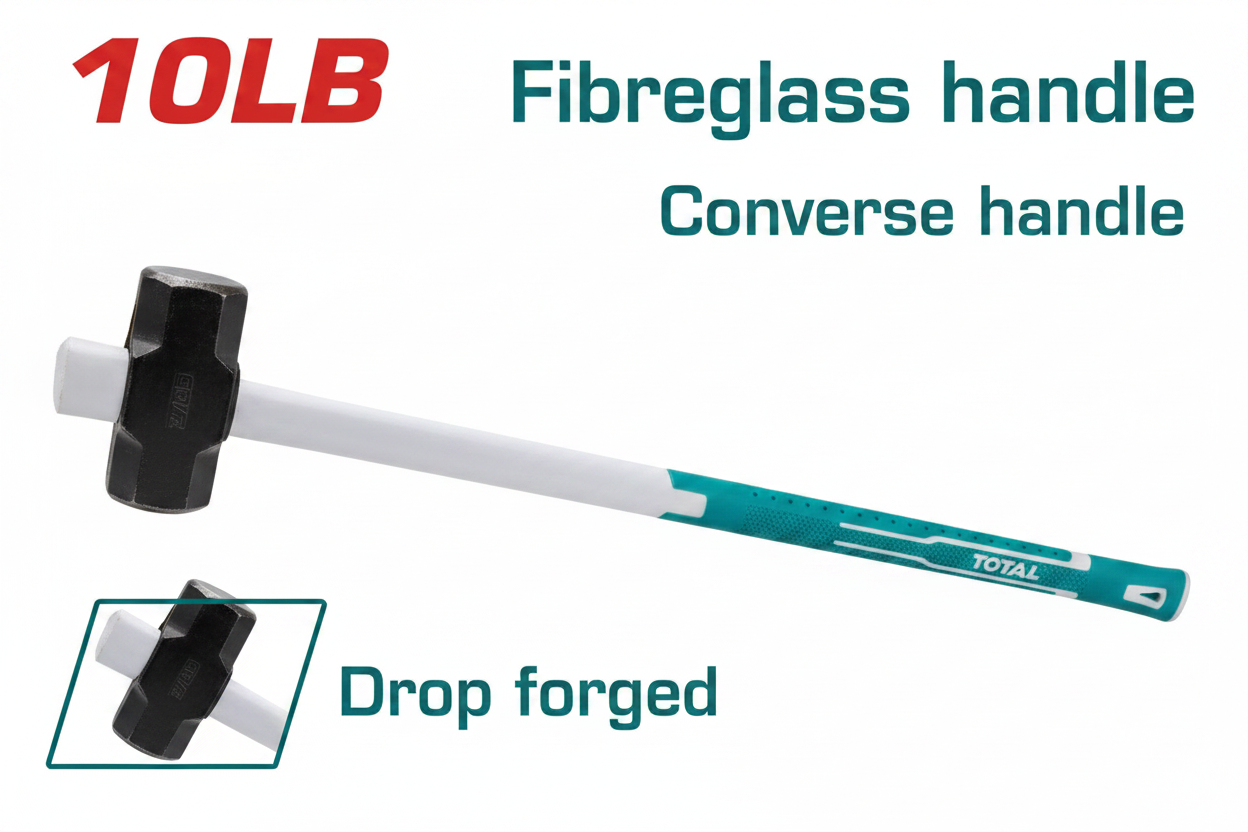 10lb Drop-Forged Sledge Hammer with Fibreglass Handle – Buy in Karachi | Offers Wala