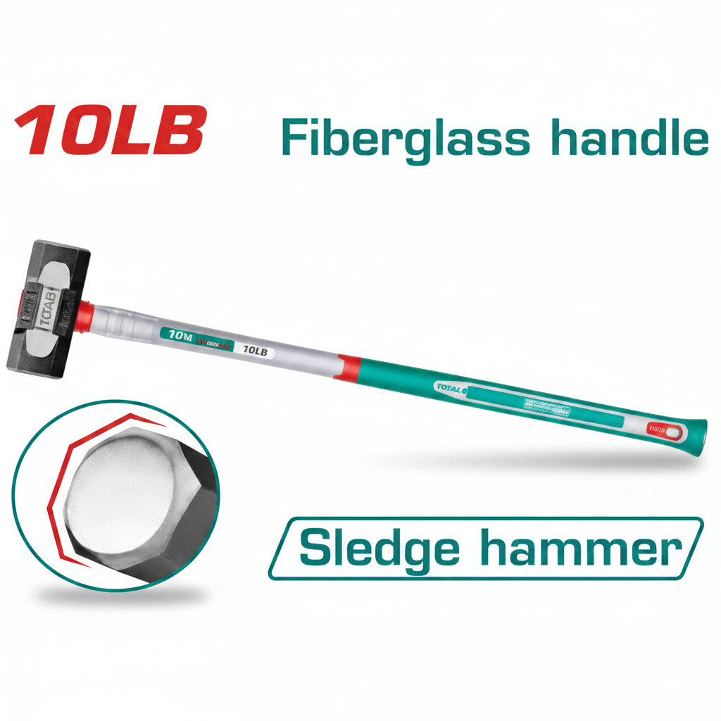 THSM61498 10LB Drop-Forged Sledge Hammer with Fiberglass Handle – Buy in Karachi | Offers Wala