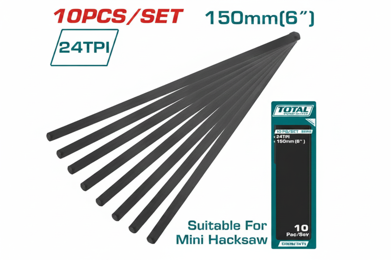 Mini Hacksaw Blade TMHSB1501 6 Inch 24T 65Mn Steel 10Pcs Set – Buy in Karachi