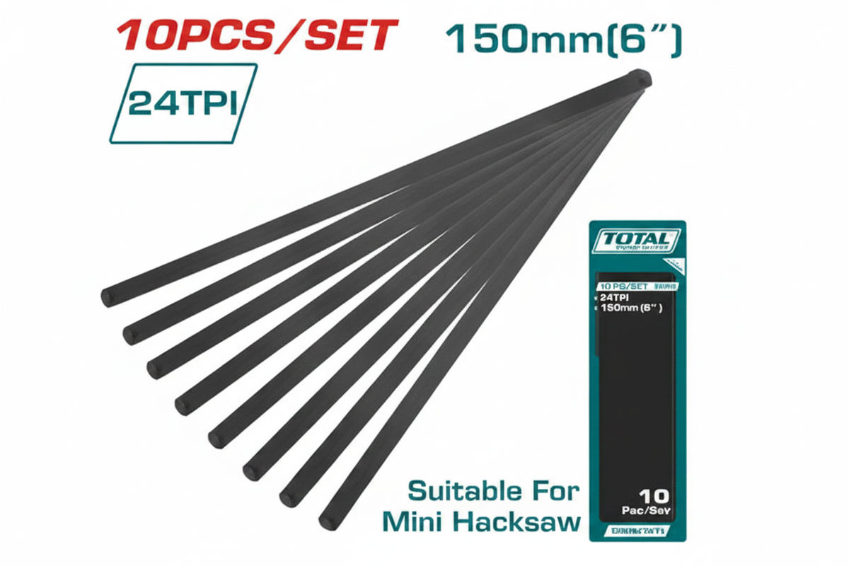 Mini Hacksaw Blade TMHSB1501 6 Inch 24T 65Mn Steel 10Pcs Set – Buy in Karachi