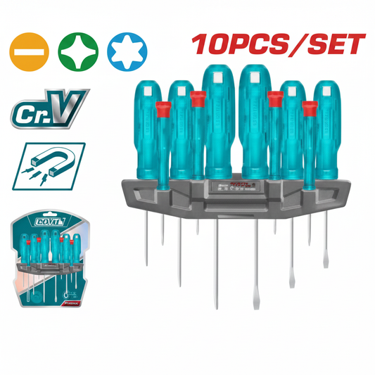 10 Pcs CR-V Screwdriver & Precision Screwdriver Set THTDC251001 – Buy in Karachi | Offers Wala