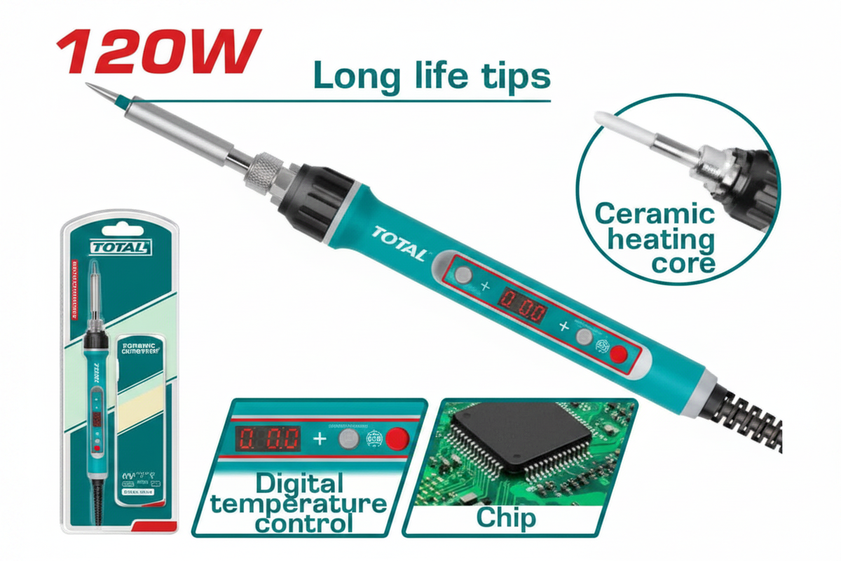120W Digital Soldering Iron with Temperature Display – Buy Online in Karachi | Offers Wala