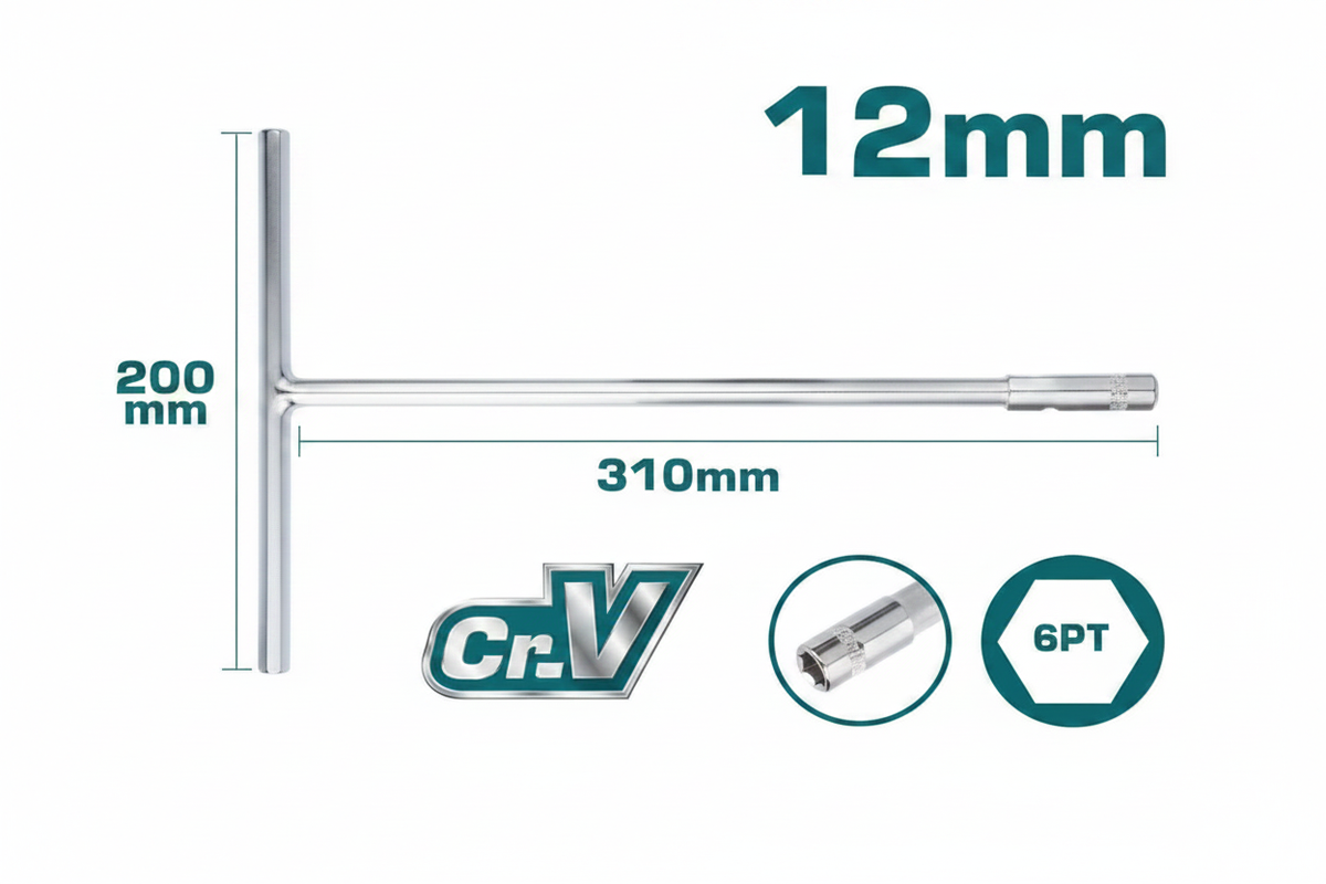 12mm T-Handle Hex Key Wrench - Buy in Karachi Pakistan | Chrome Vanadium Steel Allen Key Hex Tool