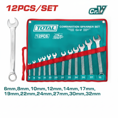12 Pcs Combination Spanner Set 6mm–32mm – Buy Hand Tools in Karachi | Offers Wala