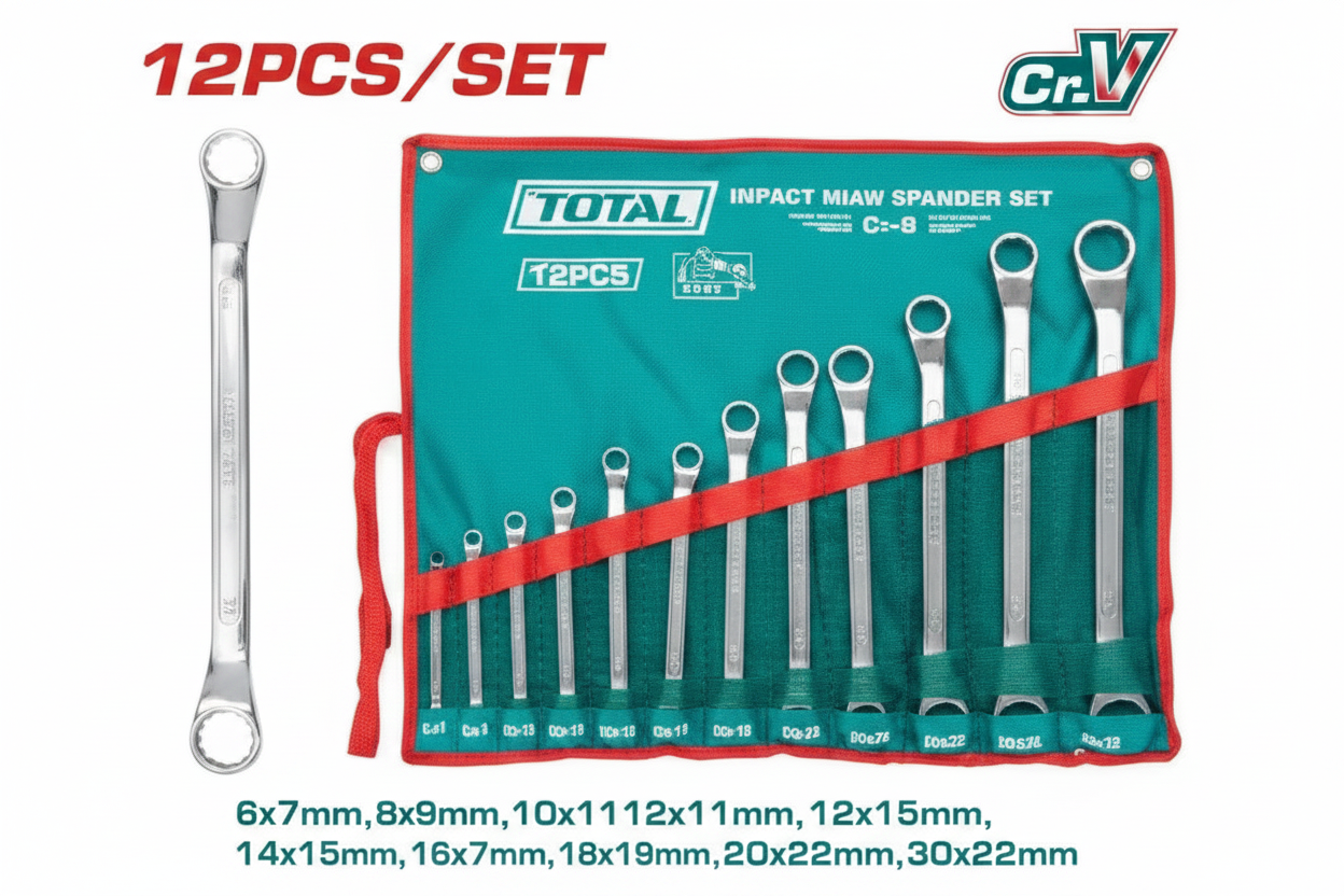 12 Pcs Offset Ring Spanner Set 6-32mm THT1024121 – Buy Online in Karachi with Fast Delivery