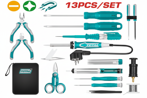 13 Pcs Telecom Tools Set TKTTSK0132 – Professional Electrician & Telecom Kit | Karachi