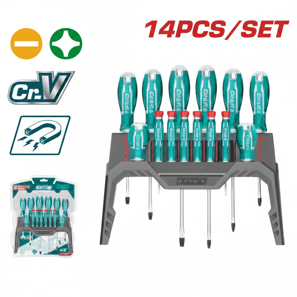14 Pcs CR-V Screwdriver & Precision Set THT250614 – Buy in Karachi | Offers Wala