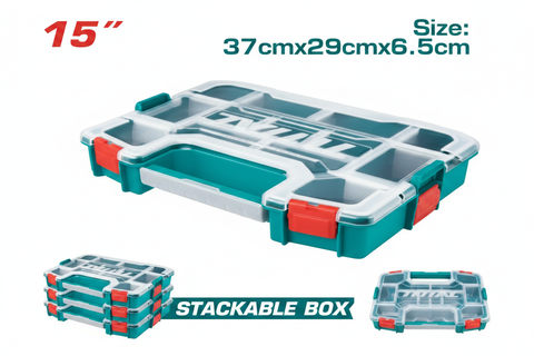 Plastic Organizer TPBX1151 – Stackable PP Tool Storage Box 370x290mm | Buy in Karachi