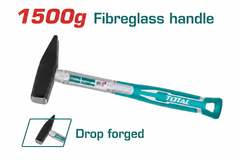 Machinist Hammer THT7115006 1500g Drop-Forged Steel Fibreglass Handle Heavy Duty – Karachi