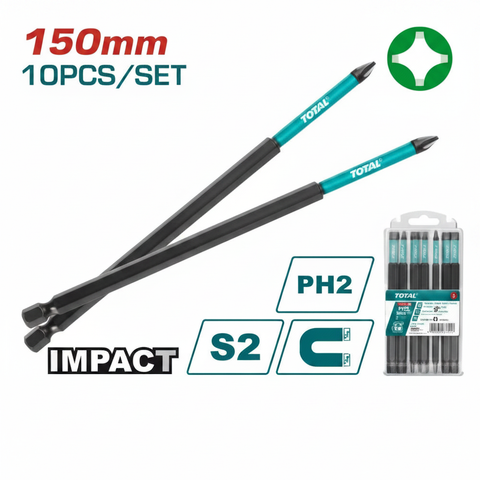 PH2 150mm Impact Screwdriver Bits Set 10pcs – Buy Online in Karachi Pakistan