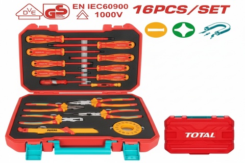 16 Pcs Insulated Hand Tools Set THKITH1601 – 1000V VDE/GS Certified | Buy in Karachi – Offers Wala