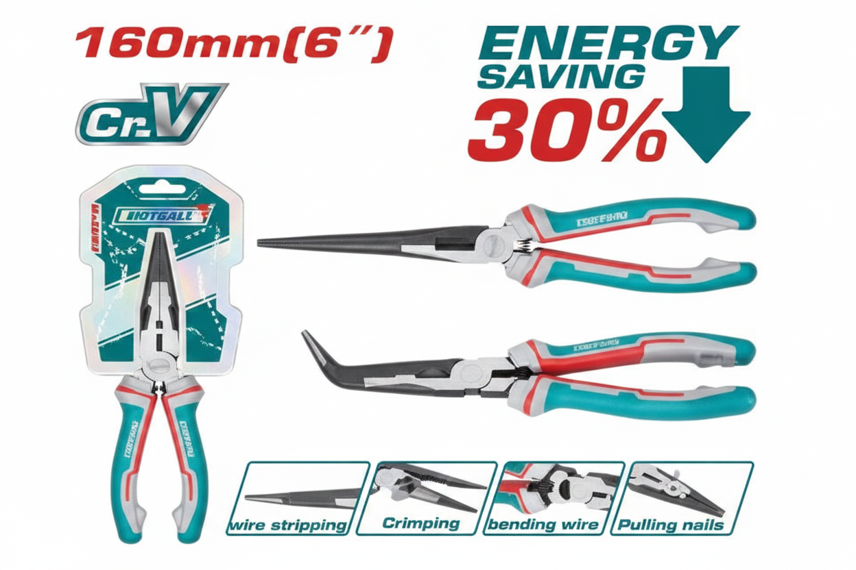 THT24616S High Leverage Bent Nose Pliers 160mm – Professional Grade Tool | Buy in Karachi Pakistan