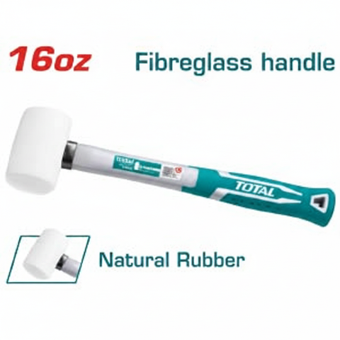 TOTAL 8oz Natural Rubber Mallet THT76836 with Fibreglass Handle – Buy in Karachi | Offers Wala